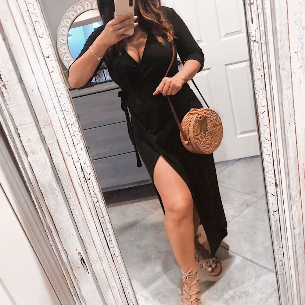 Black Wrap Dress